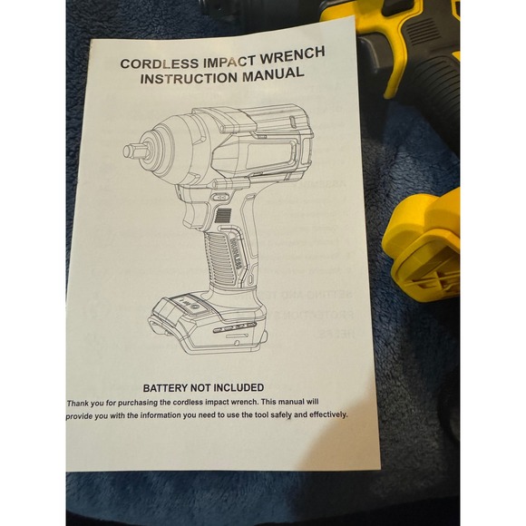 Cordless Brushless Impact‎ Wrench 12 Inch Drive 600 Ft Lbs Torque For Automotive - Picture 11 of 12